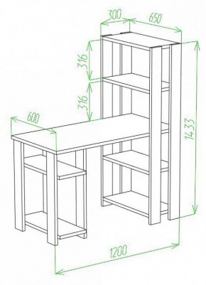 Стол компьютерный Slim СТН-145/120 в Троицке - troick.mebel24.online | фото 2