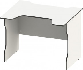 Стол компьютерный ВАРДИГ K2 100x82, белый/черный в Троицке - troick.mebel24.online | фото 2