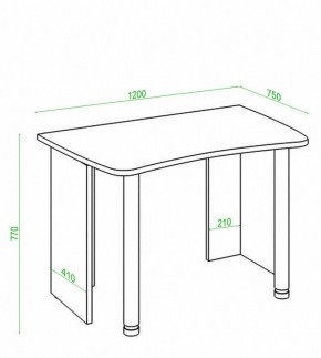 Стол офисный Домино Лайт СКЛ-Софт120 в Троицке - troick.mebel24.online | фото 3