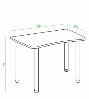 Стол офисный Домино Лайт СКЛ-Софт120МО в Троицке - troick.mebel24.online | фото 3