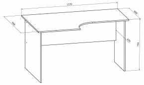 Стол офисный Офис ОФ-10 в Троицке - troick.mebel24.online | фото 4