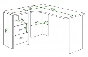 Стол письменный Домино Lite СКЛ-Угл 130 в Троицке - troick.mebel24.online | фото 2