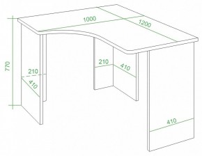 Стол письменный Домино Lite СКЛ-Угл120 в Троицке - troick.mebel24.online | фото 4