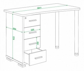 Стол письменный Домино нельсон СКМ-50 в Троицке - troick.mebel24.online | фото 5