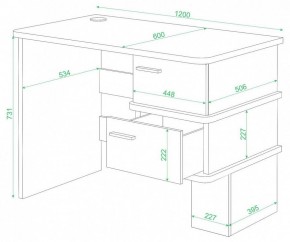 Стол письменный Домино СД-15 С в Троицке - troick.mebel24.online | фото 3