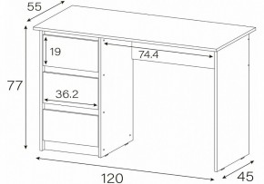 Стол письменный Идена в Троицке - troick.mebel24.online | фото 4