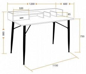 Стол письменный WD-13 в Троицке - troick.mebel24.online | фото