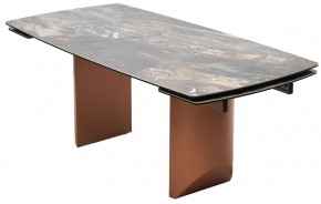 Стол ПУАНТО 200 TITANIUM LAWA NERO, керамика / МЕДЬ каркас М-City в Троицке - troick.mebel24.online | фото 8