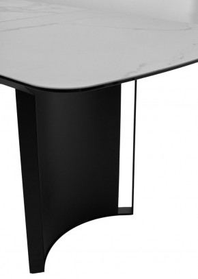 Стол RASMUS 160 TL-45 Белый мрамор, испанская керамика / черный каркас, ®DISAUR в Троицке - troick.mebel24.online | фото 7