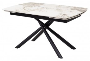 Стол RIVOLI 140 GLOSS LUXURY PANDORA SOLID CERAMIC / BLACK, ®DISAUR в Троицке - troick.mebel24.online | фото 1
