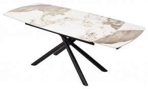 Стол RIVOLI 140 GLOSS LUXURY PANDORA SOLID CERAMIC / BLACK, ®DISAUR в Троицке - troick.mebel24.online | фото 2