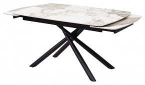 Стол RIVOLI 140 GLOSS LUXURY PANDORA SOLID CERAMIC / BLACK, ®DISAUR в Троицке - troick.mebel24.online | фото 5