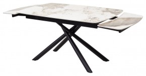 Стол RIVOLI 140 GLOSS LUXURY PANDORA SOLID CERAMIC / BLACK, ®DISAUR в Троицке - troick.mebel24.online | фото 6