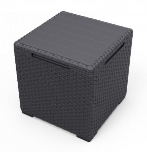 Стол с функцией хранения Виго (Vigo storage box) графит в Троицке - troick.mebel24.online | фото 2