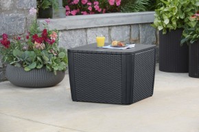 Стол-сундук Лузон Плюс (Luzon Plus Flat Wicker), графит в Троицке - troick.mebel24.online | фото 1