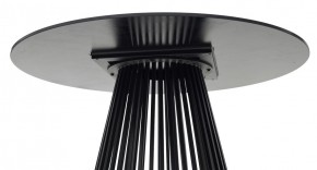 Стол TERNI 120 MATT BLACK MARBLE SOLID CERAMIC Черный мрамор матовый, керамика /Черн.каркас, ®DISAUR в Троицке - troick.mebel24.online | фото 6