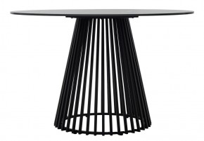 Стол TERNI 120 MATT BLACK MARBLE SOLID CERAMIC Черный мрамор матовый, керамика /Черн.каркас, ®DISAUR в Троицке - troick.mebel24.online | фото 7