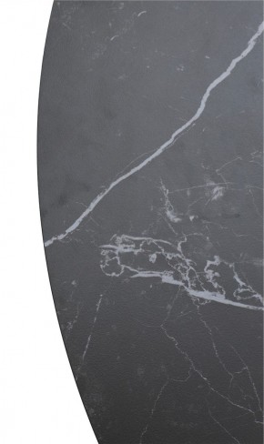 Стол TERNI 120 MATT BLACK MARBLE SOLID CERAMIC Черный мрамор матовый, керамика /Черн.каркас, ®DISAUR в Троицке - troick.mebel24.online | фото 9