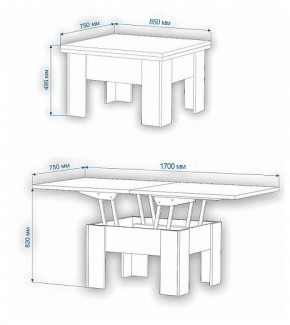 Стол-трансформер Нобиле СТр-1+ко в Троицке - troick.mebel24.online | фото 5