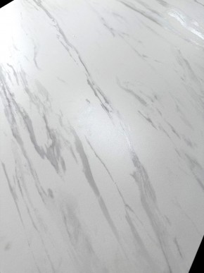 Стол VASTO 180 MARBLES KL-99 Белый мрамор матовый, итальянская керамика/ черный каркас, ®DISAUR в Троицке - troick.mebel24.online | фото 3
