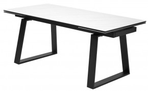 Стол VASTO 180 MARBLES KL-99 Белый мрамор матовый, итальянская керамика/ черный каркас, ®DISAUR в Троицке - troick.mebel24.online | фото 4