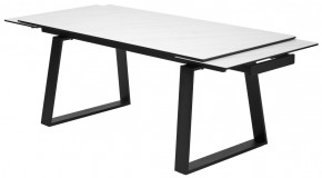 Стол VASTO 180 MARBLES KL-99 Белый мрамор матовый, итальянская керамика/ черный каркас, ®DISAUR в Троицке - troick.mebel24.online | фото 6
