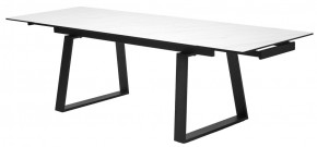 Стол VASTO 180 MARBLES KL-99 Белый мрамор матовый, итальянская керамика/ черный каркас, ®DISAUR в Троицке - troick.mebel24.online | фото 9