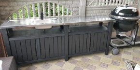 Столик для барбекю 415 Л (Unity Chef 415 L) графит в Троицке - troick.mebel24.online | фото 1