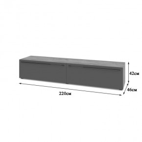 СТОУН С72 Тумба ТВ (золотой дуб/графит) в Троицке - troick.mebel24.online | фото 2