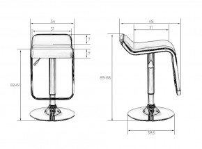 Стул барный DOBRIN CRACK, чёрный в Троицке - troick.mebel24.online | фото 6