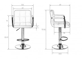 Стул барный DOBRIN KRUGER ARM, мятный велюр (MJ9-87) в Троицке - troick.mebel24.online | фото 9