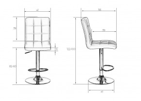 Стул барный DOBRIN KRUGER, чёрный в Троицке - troick.mebel24.online | фото 8