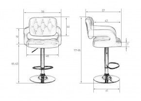 Стул барный DOBRIN TIESTO, чёрный в Троицке - troick.mebel24.online | фото 7