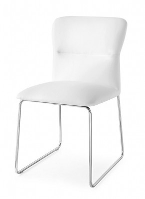 Стул FRIDA CB/1806-SK  MT.P77 CHROMED/  SKUBA S92 OPTIC WHITE в Троицке - troick.mebel24.online | фото 1