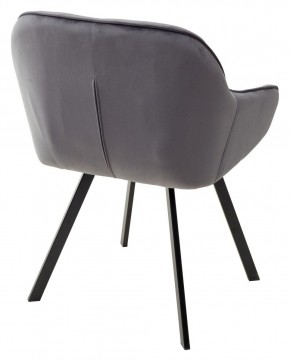 Стул GALE 360 град. поворот. BLUVEL-14 GREY, велюр/ черный каркас, М-City в Троицке - troick.mebel24.online | фото 3