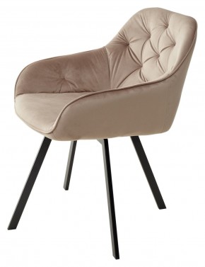 Стул GALE 360 град. поворот. BLUVEL-40 BEIGE, велюр/ черный каркас, М-City в Троицке - troick.mebel24.online | фото 5