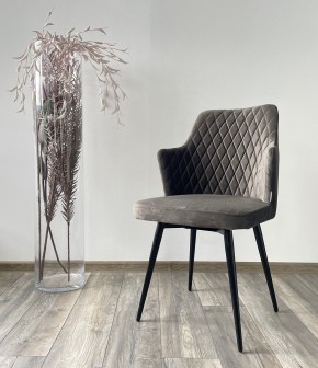 Стул HERMAN 360 град. ГРАФИТ #14, велюр / черный каркас М-City в Троицке - troick.mebel24.online | фото 2