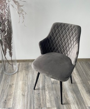 Стул HERMAN 360 град. ГРАФИТ #14, велюр / черный каркас М-City в Троицке - troick.mebel24.online | фото 3