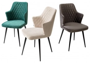 Стул HERMAN 360 град. ГРАФИТ #14, велюр / черный каркас М-City в Троицке - troick.mebel24.online | фото 7