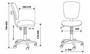 Стул компьютерный Бюрократ CH-204NX/26-28 черный в Троицке - troick.mebel24.online | фото