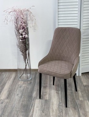 Стул ТУРИН, цвет B5 Капучино, велюр / черный каркас М-City в Троицке - troick.mebel24.online | фото 3