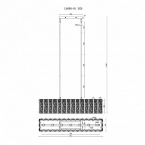 Светильник на штанге iLamp Panorama L4688-91 SGD в Троицке - troick.mebel24.online | фото 2