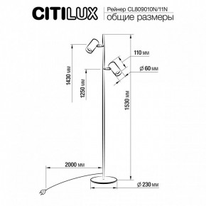 Торшер Citilux Twin CL809010N в Троицке - troick.mebel24.online | фото 5