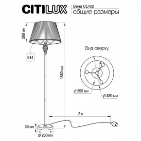 Торшер Citilux Вена CL402920 в Троицке - troick.mebel24.online | фото 5