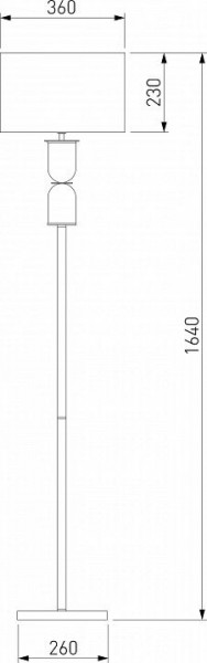 Торшер Eurosvet Caprera 01154/1 никель в Троицке - troick.mebel24.online | фото 2