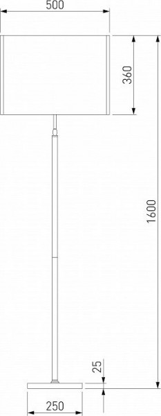 Торшер Eurosvet Notturno 01163/1 черный в Троицке - troick.mebel24.online | фото 2