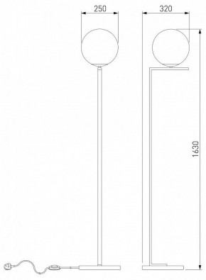 Торшер Eurosvet Shape 01214/1 хром в Троицке - troick.mebel24.online | фото 3