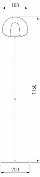 Торшер Eurosvet Twice 90327/1 черный в Троицке - troick.mebel24.online | фото