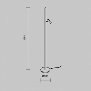 Торшер Maytoni Thin MOD395FL-L28BS3K в Троицке - troick.mebel24.online | фото 4