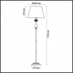 Торшер Odeon Light Gaellori 3393/1F в Троицке - troick.mebel24.online | фото 3